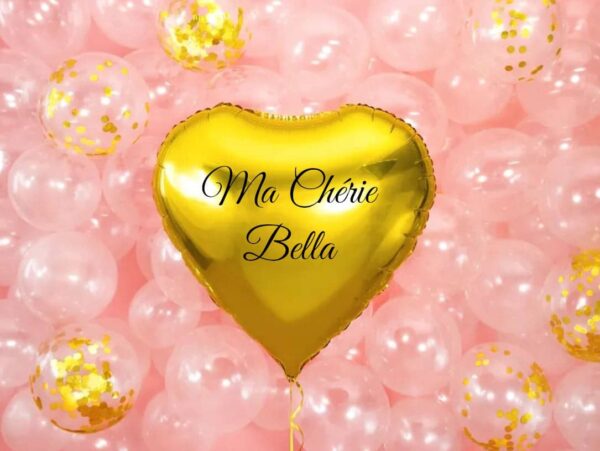 Balon Serce z dowolnym napisem