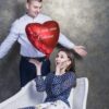 Balon Serce z dowolnym napisem