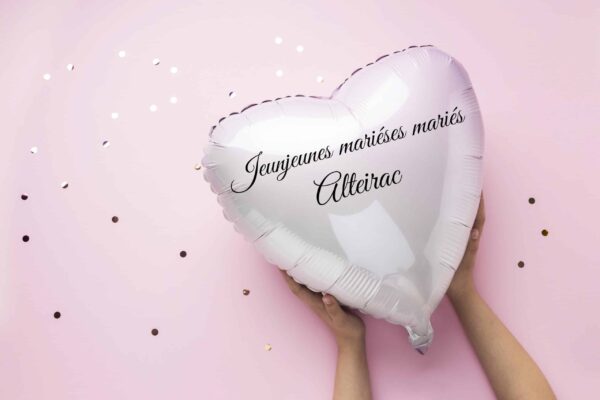 Balon Serce z dowolnym napisem