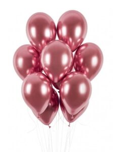 Balony chromowane 13 40cm Shinny Rose Gold 10szt.