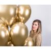 Balony chromowane 13 40cm Shinny Złote 10szt. 