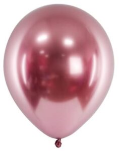 Balony chromowane 30cm Glossy Rose Gold 10szt.