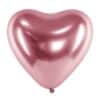 Balony chromowane serca 30cm Glossy Rose Gold