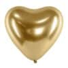 Balony chromowane serca 30cm Glossy Złote