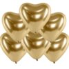 Balony chromowane serca 30cm Glossy Złote