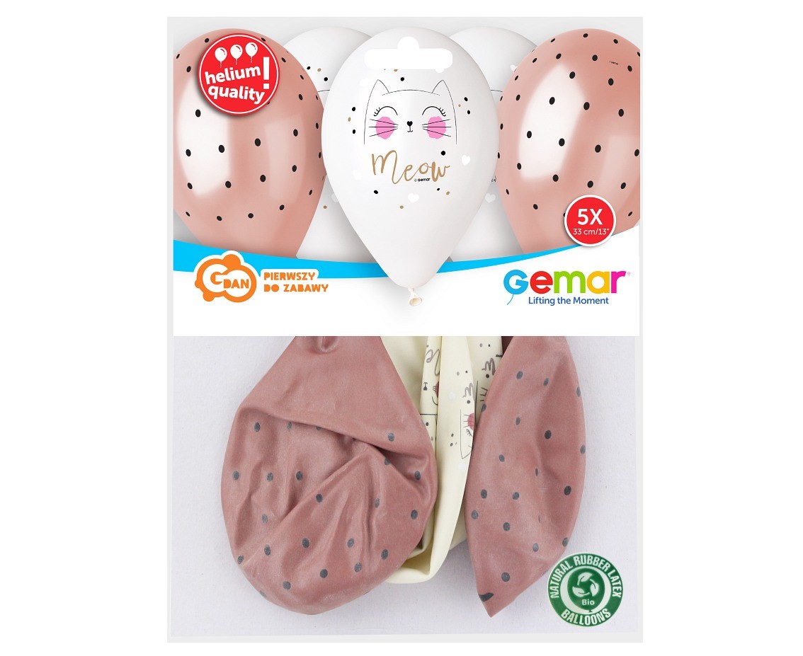 Balony Lateksowe Premium KOTEK 