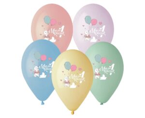 Balony lateksowe premium Mam już Roczek Króliczek
