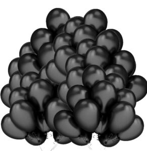 Balony metaliczne 12 czarne 100 sztuk