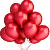 Balony metaliczne 12 czerwone 