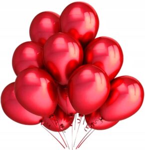 Balony metaliczne 12 czerwone