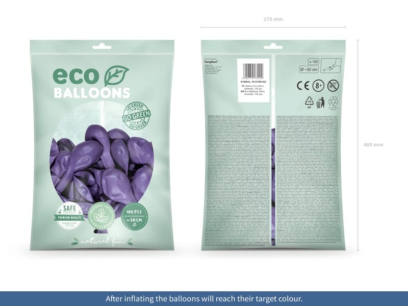 Balony metaliczne 12 lawendowe 