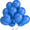 Balony metaliczne 12 niebieskie 