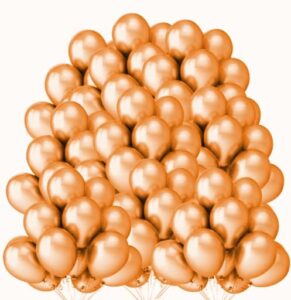 Balony metaliczne 12 pomarańczowe 100 sztuk