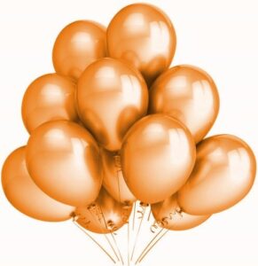 Balony metaliczne 12 pomarańczowe