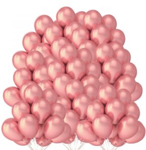 Balony metaliczne 12 rose gold 100 sztuk