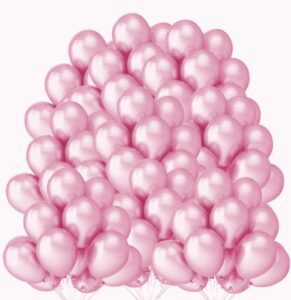 Balony metaliczne 12 różowe 100 sztuk