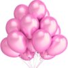 Balony metaliczne 12 różowe 