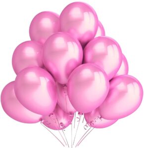 Balony metaliczne 12 różowe