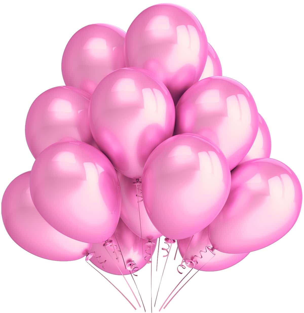 Balony metaliczne 12 różowe 