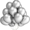 Balony metaliczne 12 srebrne 