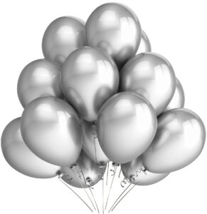 Balony metaliczne 12 srebrne