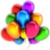 Balony metaliczne 12 wielokolorowe 