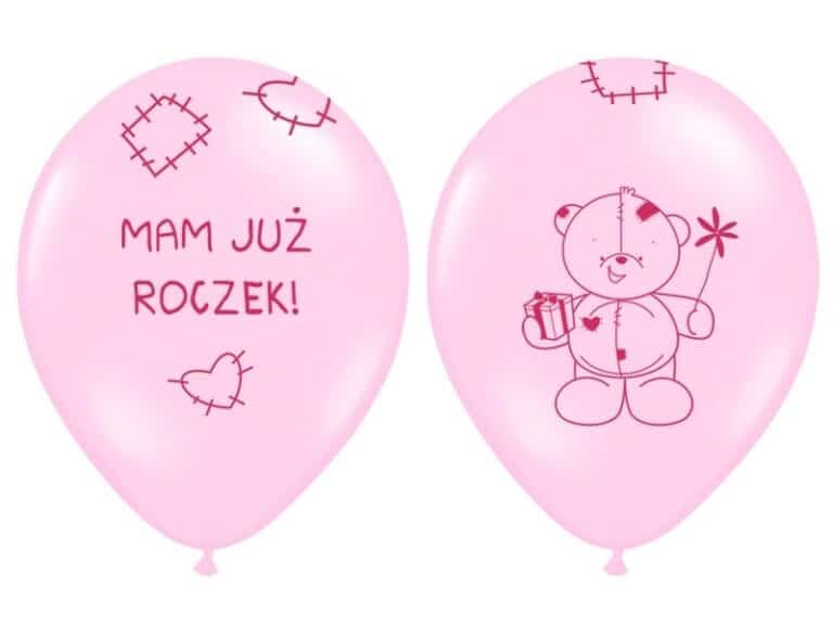 Balony na 1 urodziny MAM JUŻ ROCZEK 