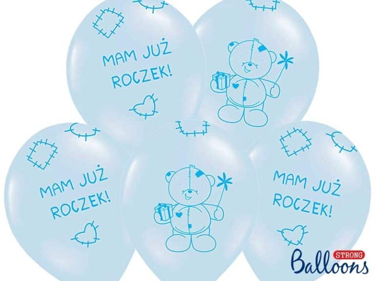 Balony na 1 urodziny MAM JUŻ ROCZEK 