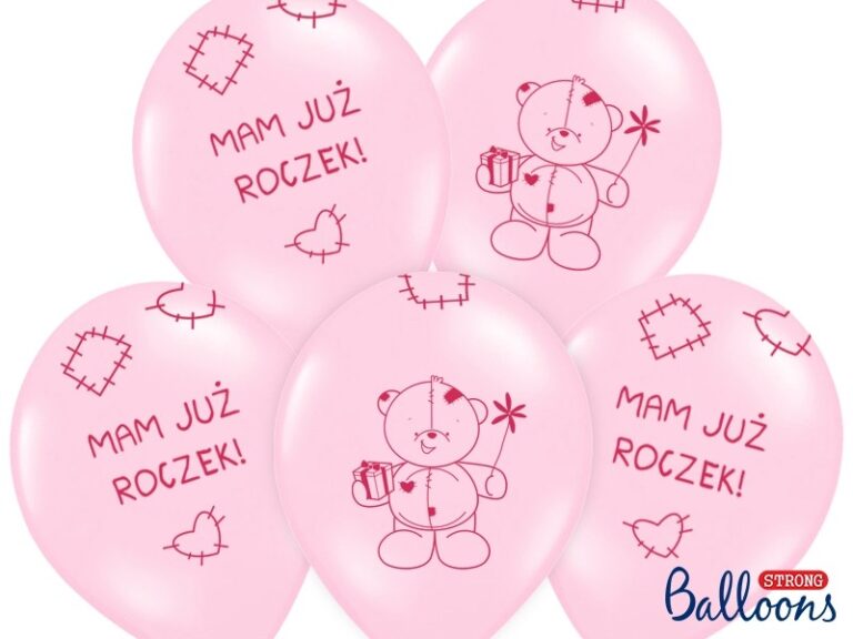 Balony na 1 urodziny MAM JUŻ ROCZEK 