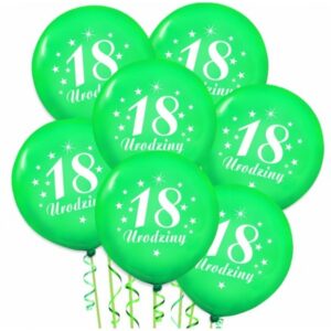 Balony na 18stke Zielone