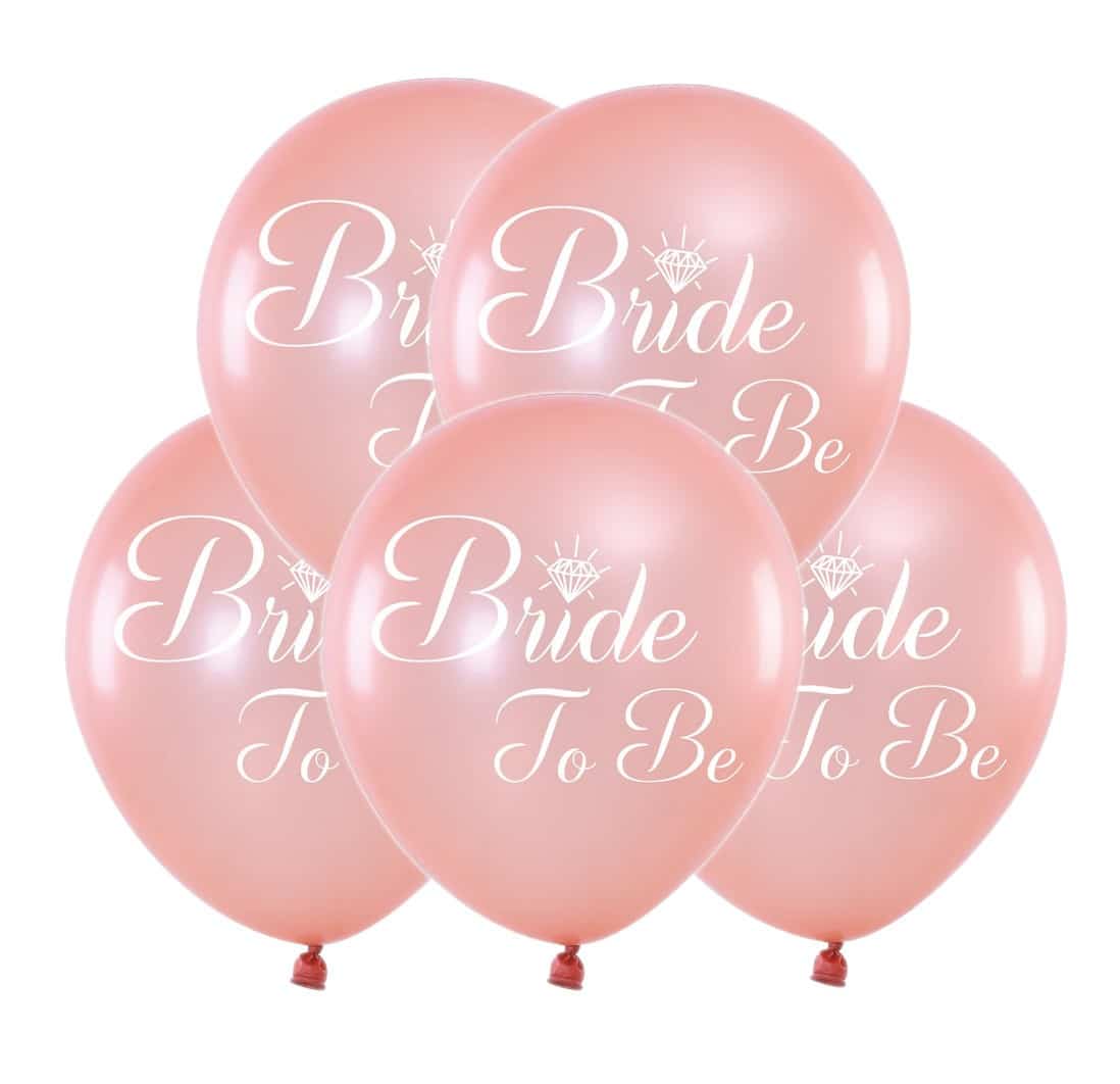 Balony Na Panieński Rose Gold Bride To Be 5x