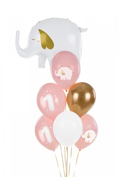 Balony na Roczek, Pastel Pale Pink