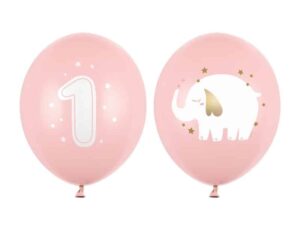 Balony na Roczek, Pastel Pale Pink