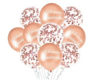 Balony na Wieczór Panieński Rose Gold Mix
