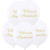 Balony Napis Wieczór Panieński Białe 5x