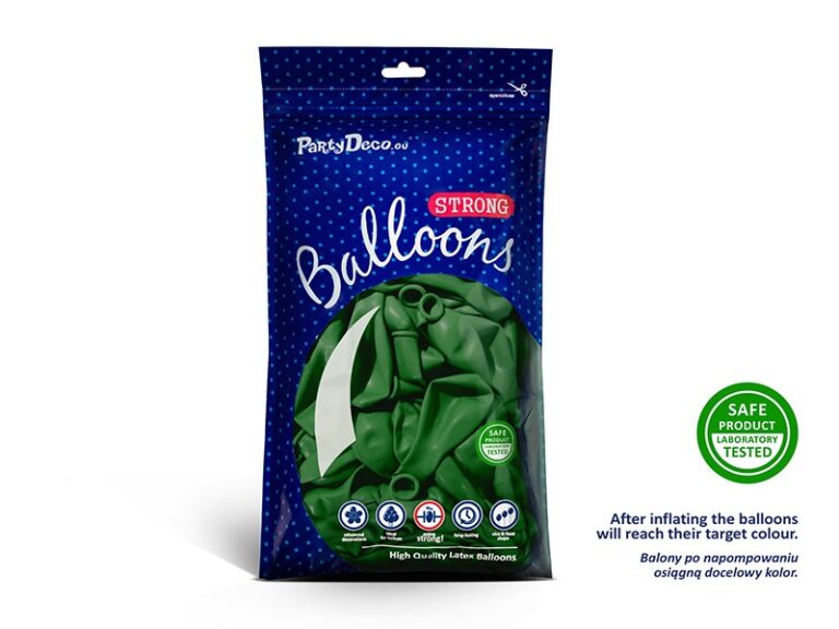 Balony pastelowe 10 Ciemnozielone 