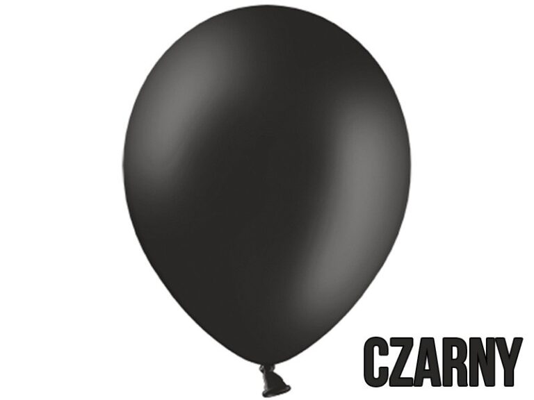 Balony pastelowe 10 Czarne 