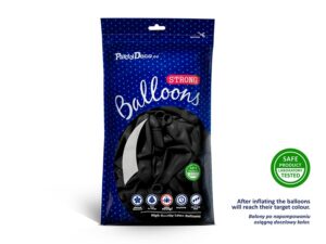 Balony pastelowe 10 Czarne