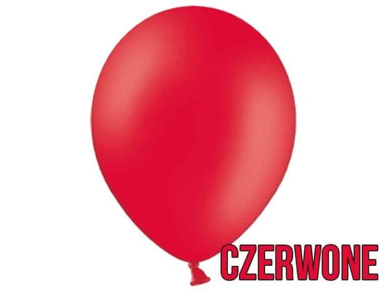 Balony pastelowe 10 Czerwone 