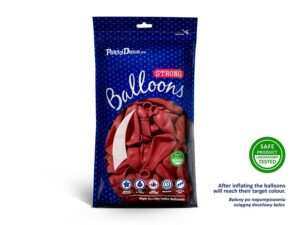 Balony pastelowe 10 Czerwone