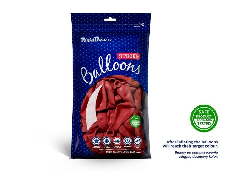 Balony pastelowe 10 Czerwone 