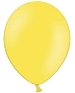Balony pastelowe 12 Żółte