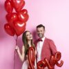 Balony w kształcie SERCA Czerwone (10 szt.)