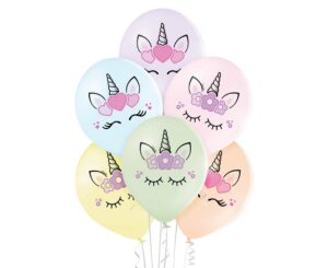 Balony Kwiatowy Pastelowy Jednorożec