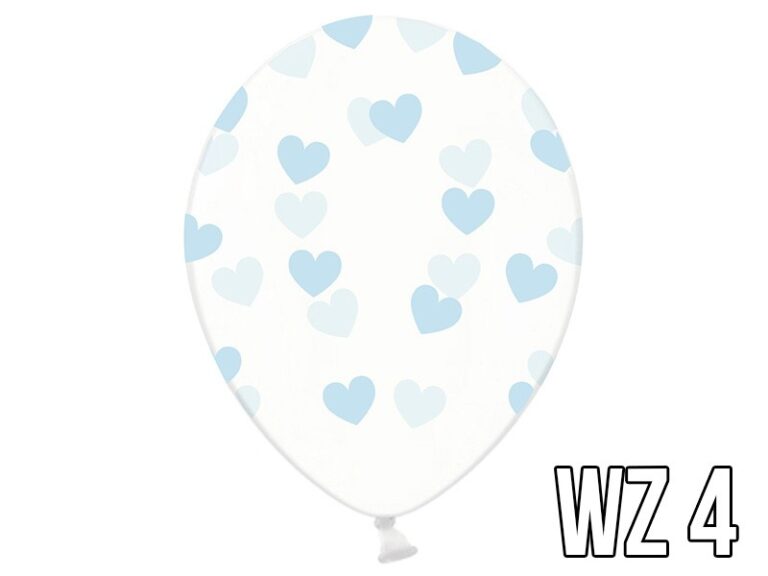 Balony z nadrukiem serca na walentynki, wesele WZÓR 4