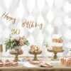 Baner Happy Birthday rose gold