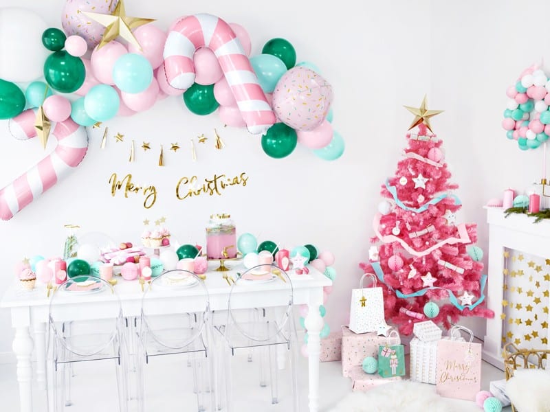 Baner Merry Christmas Złoty 83cm