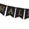 Baner na Halloween, Czarny, 20x175cm