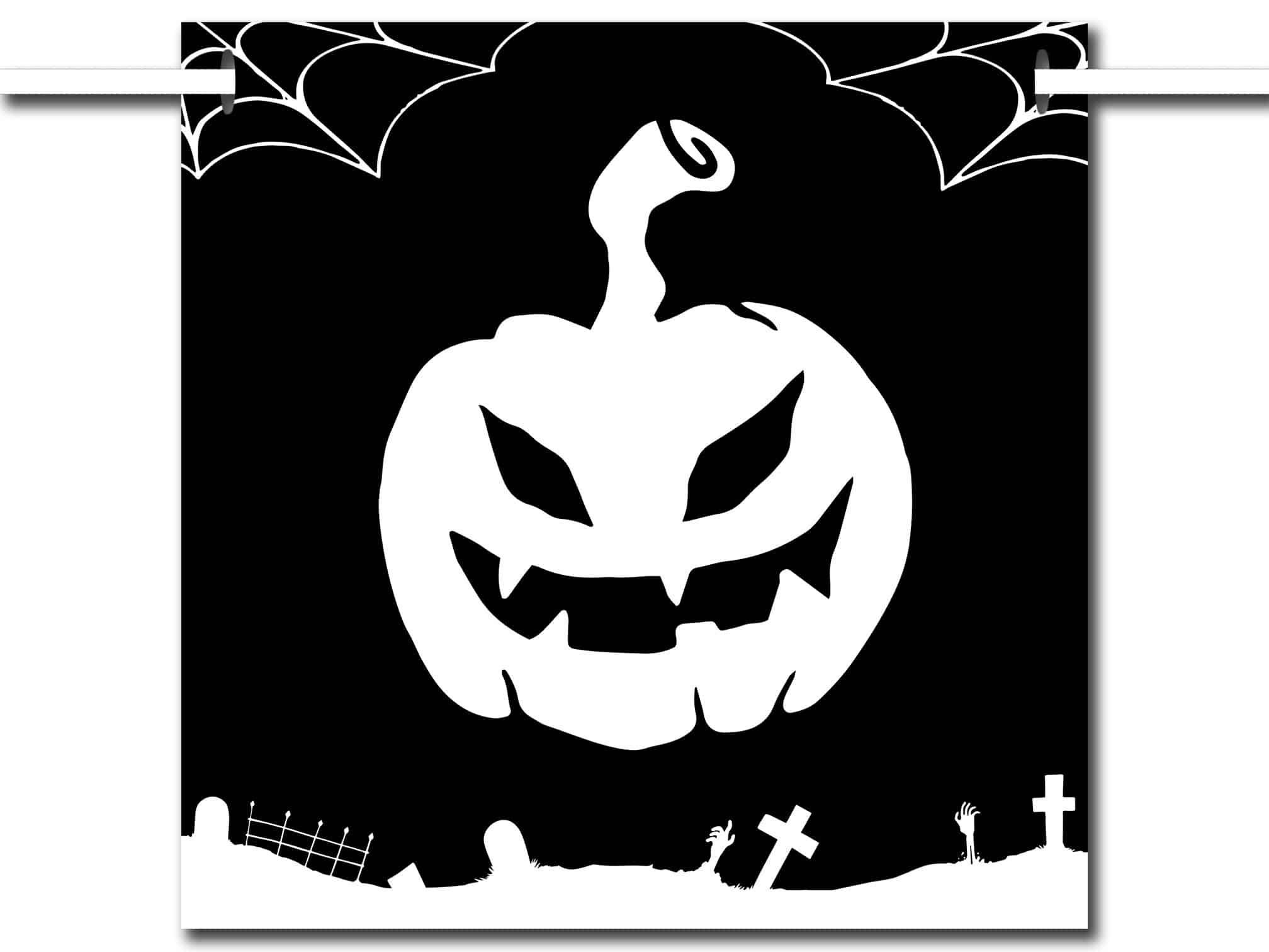 Baner Na Halloween Mroczny Czarny