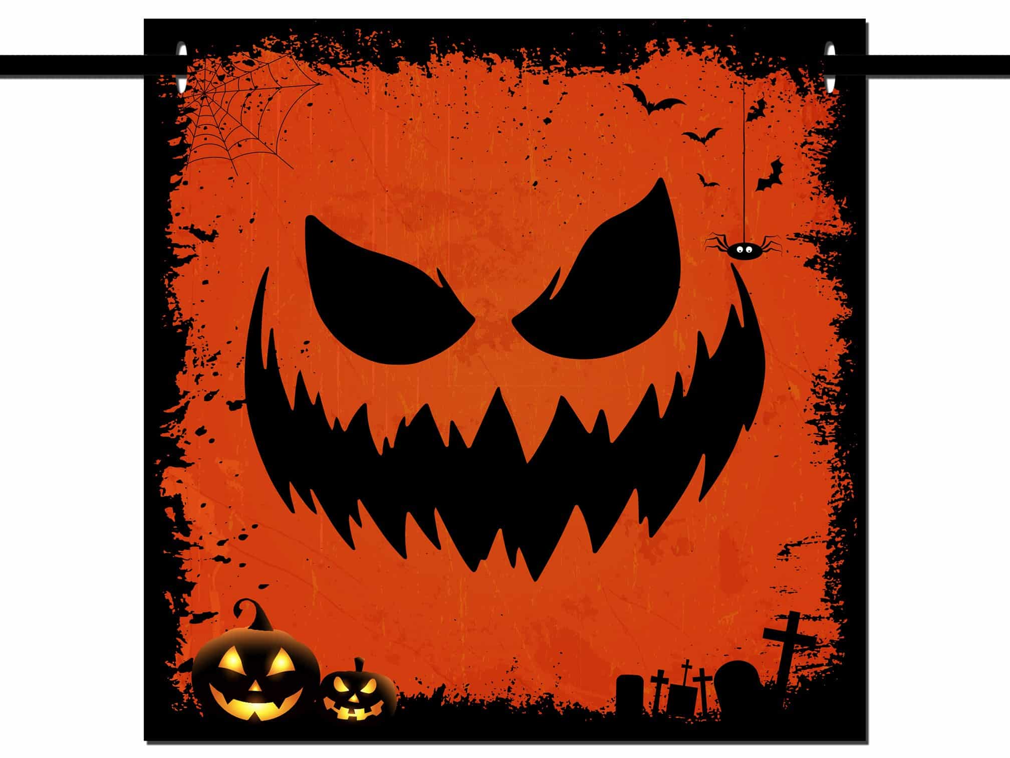 Baner Na Halloween Mroczny Pomarańczowy